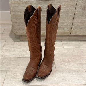 Ariat Tall Brown Leather Cowboy Boots